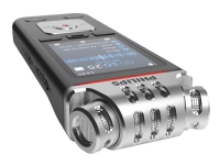 Philips Voice Tracer DVT8110 Meeting Recorder - Taleopptaker - 200 mW - 8 GB - krom, antrasitt