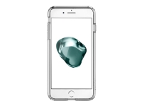 Spigen Ultra Hybrid 2 Series - Baksidedeksel for mobiltelefon - polykarbonat, termoplast-polyuretan (TPU) - krystallklar - for Apple iPhone 7 Plus, 8 Plus