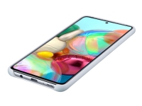 Samsung Silicone Cover EF-PA715 - Baksidedeksel for mobiltelefon - silikon - sølv - for Galaxy A71