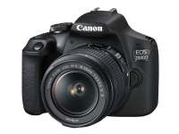 Canon EOS 2000D - Digitalkamera - SLR - 24.1 MP - APS-C - 1080 p / 30 fps - 3optisk x-zoom EF-S 18-55 mm IS II-linse - Wi-Fi, NFC