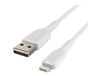 Belkin BOOST CHARGE - Lightning-kabel - Lightning hann til USB hann - 2 m - hvit - for Apple 10.5-inch iPad Pro 12.9-inch iPad Pro (2nd generation) iPhone 11, 11 Pro, 11 Pro Max, 8, XR, XS, XS Max