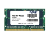 Patriot Signature Line - DDR3 - modul - 8 GB - SO DIMM 204-pin - 1600 MHz / PC3-12800 - CL11 - 1.5 V - ikke-bufret - ikke-ECC