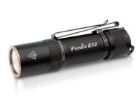 Fenix E12 V2.0, Lommelykt, Sort, Aluminium, IP68, LED, 50000 timer
