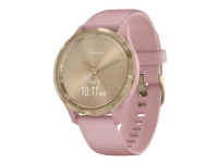 Garmin vívomove 3S - 39 mm - støvrose - smartklokke med bånd - silikon - støvrose - håndleddstørrelse: 110-175 mm - monokrom - Bluetooth, ANT+ - 24.5 g