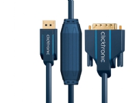 ClickTronic 70731, 5 m, DVI-D, DisplayPort, Gull, Blå, Kopper