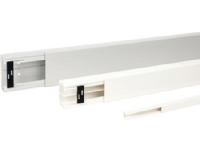 REHAU Kabelkanal LE Højde 60 mm bredde 90 mm, Længde 2000 mm Perlehvid plast - (2 meter)