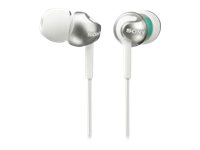 Sony MDR-EX110LP - EX Series - ørepropper - i øret - kablet - 3,5 mm jakk - hvit