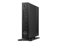 Dell Wyse 5070 - Tynn klient - DTS - 1 x Celeron J4105 / 1.5 GHz - RAM 4 GB - flash - eMMC 16 GB - UHD Graphics 600 - GigE - Wyse Thin OS - monitor: ingen - svart - BTS - med 3 Years Dell Collect and Return Service