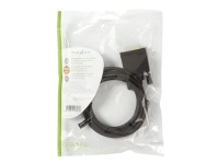 Nedis - Adapterkabel - DVI-D (hann) til DisplayPort (hann) - DisplayPort 1.1 - 3 m - tommelskruer - svart