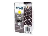 Epson 407 - 20.3 ml - L-størrelse - gul - original - blekkpatron - for WorkForce Pro WF-4745, WF-4745DTWF