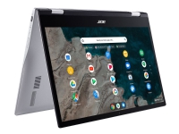 Acer Chromebook Spin 513 CP513-1H-S1R6 - Flippdesign - Snapdragon 7c Kryo 468 - Chrome OS - Qualcomm Adreno 618 - 4 GB RAM - 64 GB eMMC - 13.3 IPS berøringsskjerm 1920 x 1080 (Full HD) - Wi-Fi 5 - lys sølv - kbd: Nordisk