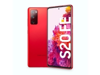 Samsung Galaxy S20 FE - 4G smarttelefon - dobbelt-SIM - RAM 6 GB / 128 GB - microSD slot - OLED-display - 6.5 - 2400 x 1080 piksler (120 Hz) - 3x bakkamera 12 MP, 12 MP, 8 MP - front camera 32 MP - skyrød