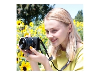 Canon EOS M200 - Digitalkamera - speilløst - 24.1 MP - APS-C - 4K / 25 fps - 3optisk x-zoom EF-M 15-45 mm IS og 55-200 mm linser - Wi-Fi, Bluetooth - svart
