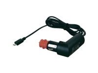 Lade-/apparattilslutningskabel Sikkerhedsuniversalstik med USB-stik ProCar Kfz-Ladekabel mit Micro USB Stecker 12 V til 5 V, 24 V til 5 V 1 A Cigarettænder-stik