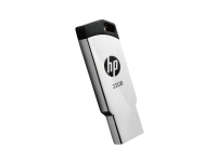 PNY v236w, 32 GB, USB Type-A, 2.0, 14 MB/s, Uten lokk, Sort, Sølv