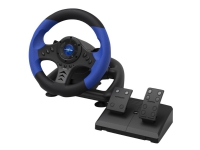 Hama uRage GripZ 500 - Hjul- og pedalsett - kablet - svart, blå - for PC