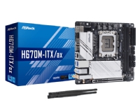 ASRock H670M-ITX/ax - Hovedkort - mini-ITX - LGA1700-sokkel - H670 Chipset - USB-C Gen1, USB 3.2 Gen 1, USB 3.2 Gen 2, USB-C Gen 2x2 - Bluetooth, Gigabit LAN, 2.5 Gigabit LAN, Wi-Fi - innbygd grafikk (CPU kreves) - HD-lyd (8-kanalers)