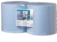 Aftøring Industriruller Tork W1/W2 Plus kombi 2-lag blå 130052 (pakke a 2 ruller)