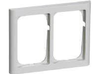 LAURITZ KNUDSEN FUGA® ramme Softline 63 1,5 modul dobbelt vandret, lysegrå.