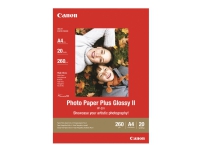 Canon Photo Paper Plus Glossy II PP-201 - Blank - A3 (297 x 420 mm) 20 ark fotopapir - for PIXMA iX4000, iX5000, iX7000, PRO-1, PRO-10, PRO-100, Pro9000, Pro9500
