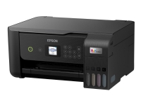 Epson EcoTank ET-2820 - Multifunksjonsskriver - farge - ink-jet - påfyllbar - A4 (medie) - opp til 10 spm (trykking) - 100 ark - USB, Wi-Fi - svart