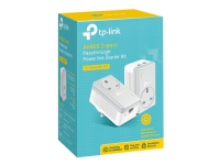 TP-LINK TL-PA4022P KIT, 600 Mbit/s, IEEE 802.3,IEEE 802.3u, 600 Mbit/s, 128-bit AES, Hvit, PoE, Kraft indikator