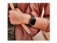 Fitbit Versa 2 - Karbon - smartklokke med bånd - silikon - svart - Bluetooth - 40 g