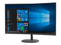 Lenovo D32qc-20 - LED-skjerm - kurvet - 31.5 - 2560 x 1440 QHD - VA - 250 cd/m² - 3000:1 - 4 ms - HDMI, DisplayPort - ravnsort