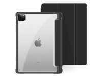 eSTUFF - Skjermdeksel for nettbrett - polykarbonat, termoplast-polyuretan (TPU) - svart, gjennomsiktig - 10.2 - for Apple 10.2-inch iPad (7. generasjon, 8. generasjon, 9. generasjon)