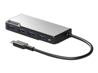Alogic USB-C Fusion SWIFT 4-in-1 Hub - Hub - 4 x SuperSpeed USB 3.0 - stasjonær