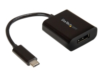 StarTech.com USB C to DisplayPort Adapter 4K 60Hz, USB Type-C to DP 1.4 Monitor Video Converter (DP Alt Mode), Thunderbolt 3 Compatible, Limited Stock, see similar item CDP2DP14B - DisplayPort-adapter - USB-C (hann) til DisplayPort (hunn) - Thunderbo
