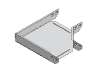 WIBE GROUP Hjørne 90 grader for kabelbakker KB184/KB284 højde 60 mm, bredde 400 mm, længde 500mm El-forzinket