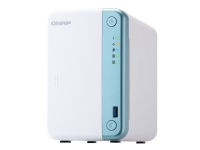 QNAP TS-251D - NAS-server - 2 brønner - SATA 6Gb/s - RAID 0, 1, JBOD - RAM 2 GB - Gigabit Ethernet - iSCSI støtte