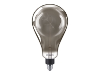Philips Deco - LED-lyspære - form: A160 - E27 - 6.5 W (ekvivalent 25 W) - klasse A - kjølilg hvitt lys - 4000 K - røkfarget