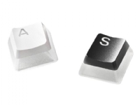SteelSeries - Tastehettesett - translucent med hvit topp
