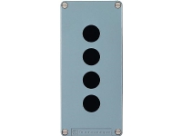 SCHNEIDER ELECTRIC Trykknapkasse kapsling. Med 4 huller, lys blå. 80 x 175 x 49 mm. Metal