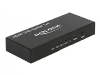 Delock HDMI UHD Splitter 1 x HDMI in > 4 x HDMI out 4K - Video/lyd-splitter - 4 x HDMI - stasjonær