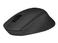 Logitech M280 - Mus - høyrehendt - optisk - 3 knapper - trådløs - 2.4 GHz - USB trådløs mottaker - svart