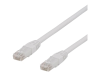 DELTACO TP-62VAU - Koblingskabel - RJ-45 (hann) til RJ-45 (hann) - 2 m - UTP - CAT 6a - hvit