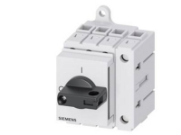 SIEMENS Afbryder 3LD3, Iu 63 A hovedafbryder 3-polet + N brydeevne ved AC-23 A at 400V 22.0 kW Basic switch with Toggle drive black