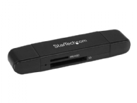 StarTech.com USB Memory Card Reader - USB 3.0 SD Card Reader - Compact - 5Gbps - USB Card Reader - MicroSD USB Adapter - Kortleser (MMC, SD, microSD, SDHC, microSDHC, SDXC, microSDXC) - USB 3.0/USB-C