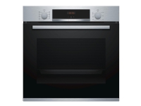 Bosch Serie | 4 HBA554YS0 - Ovn - innebygd - fordypning - bredde: 56 cm - dybde: 55 cm - høyde: 58.5 cm - med selvrens - Klasse A - rustfritt stål