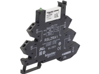 Komplet 6,2mm stikbensrelæ med fjederklemmer, 1C/O 6A, AgSnO2 kontaktsæt, 24VAC/DC forsyning