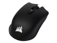 CORSAIR Gaming HARPOON RGB - Mus - optisk - 6 knapper - trådløs, kablet - Bluetooth 4.2 LE - USB trådløs mottaker - svart