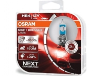 Osram Night Breaker Laser, 62 W, 12 V, HB4, Halogen, 2 stykker