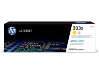 HP LaserJet 203X høykapasitet gul original -tonerkassett, 2500 sider, Gult, 1 stykker