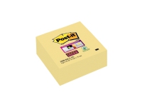 Post-it® super sticky kubusblok, canary yellow™, 76 mm x 76 mm, 270 ark