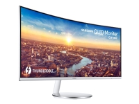 Samsung 34 C34J791T - LED-skjerm - buet - 34 (34 synlig) - 3440 x 1440 Ultra WQHD - VA - 300 cd / m - 3000: 1 - 4 ms - HDMI, Display, USB-C (opptil 85W ) - Sølv / Svart