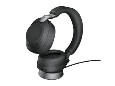 Jabra Evolve2 85, Link380a UC Stereo Stand Black