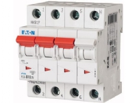 EATON Automatsikring, 4 Polet, 10A, C-Karakteristik, 6 kA, 400 V, bredde 4 moduler